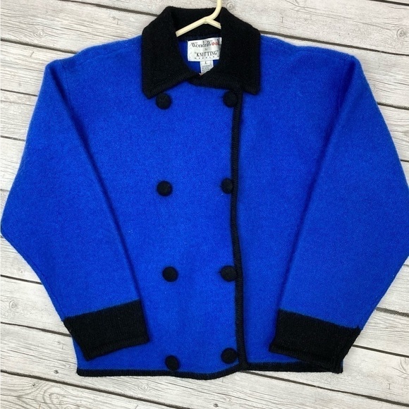 Vintage NWT Wool Sweater Jacket - Picture 1 of 6